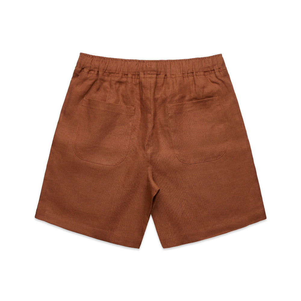 SUBURB LINEN SHORTS 18"