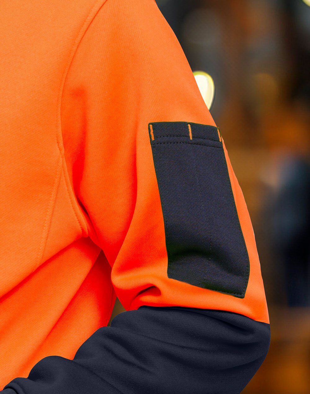 PREMIUM HI-VIS WATER & WIND RESISTANT HOODIE - ORANGE