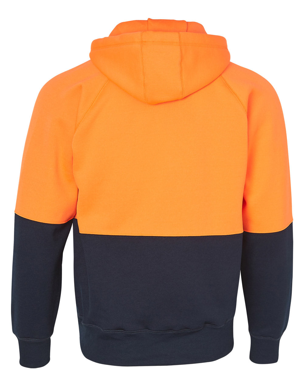 SW24 HI-VIS FULL ZIP FLEECE HOODIE - ORANGE