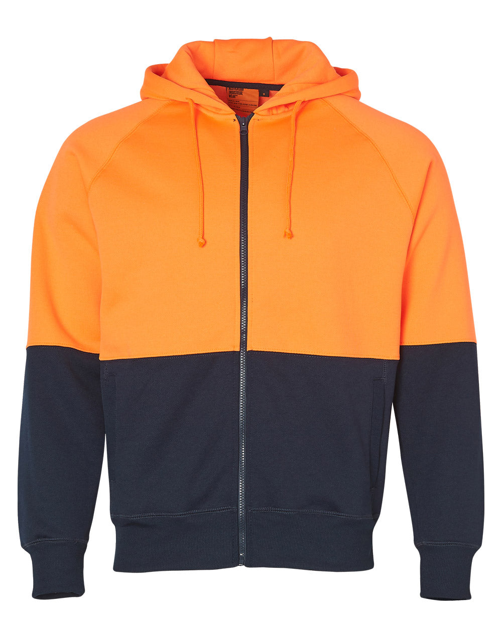 SW24 HI-VIS FULL ZIP FLEECE HOODIE - ORANGE