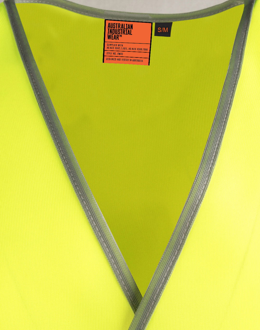 SW43 SAFETY VEST WITH SHOULDER TAPES