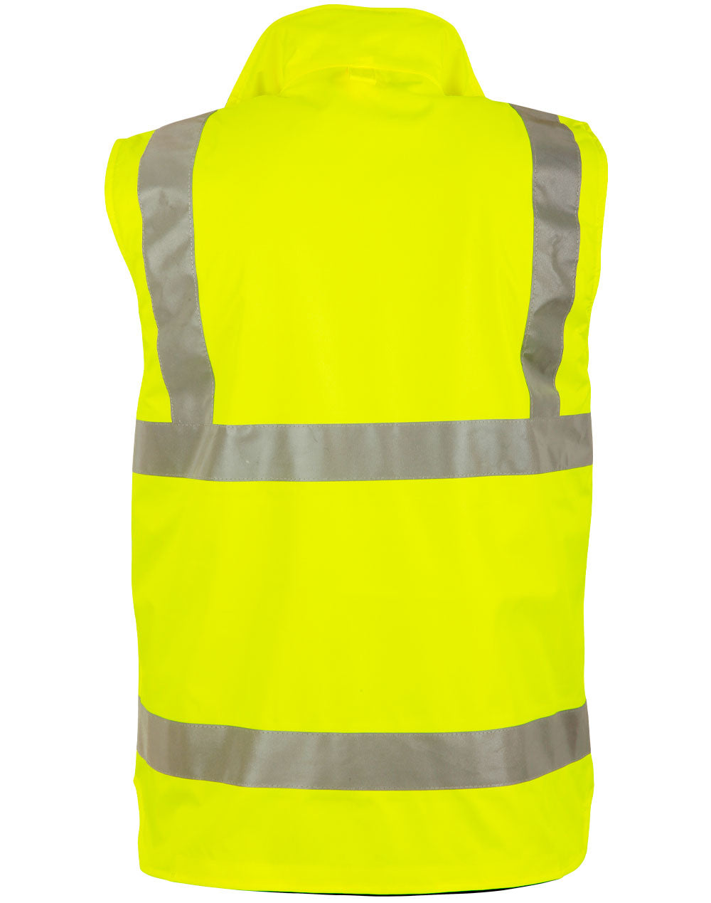 SW76 VIC Rail Hi Vis Reversible Safety Vest - Unisex - YELLOW/NAVY