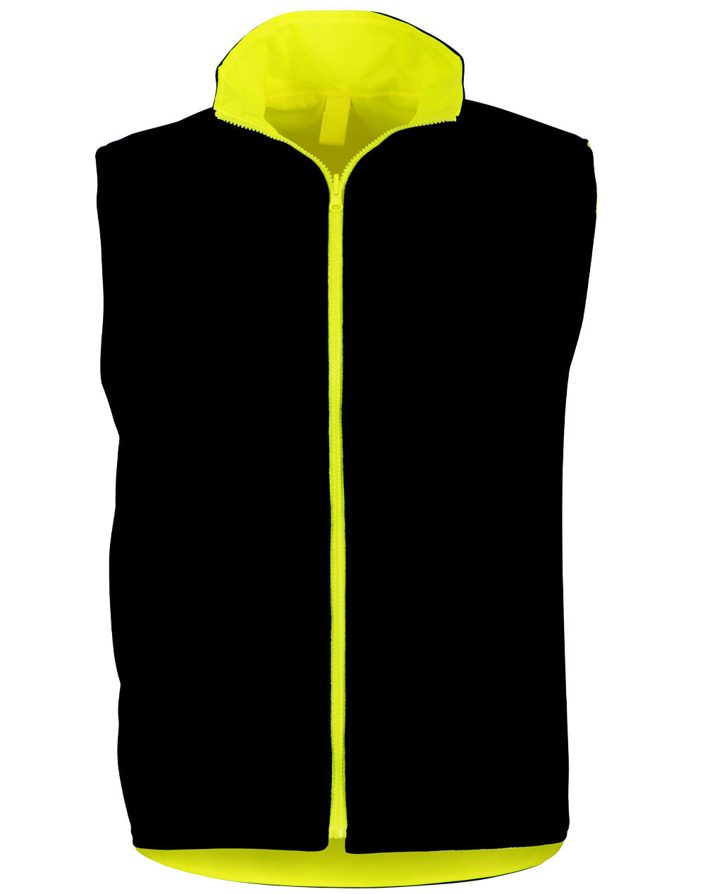 SW76 VIC Rail Hi Vis Reversible Safety Vest - Unisex - YELLOW/NAVY