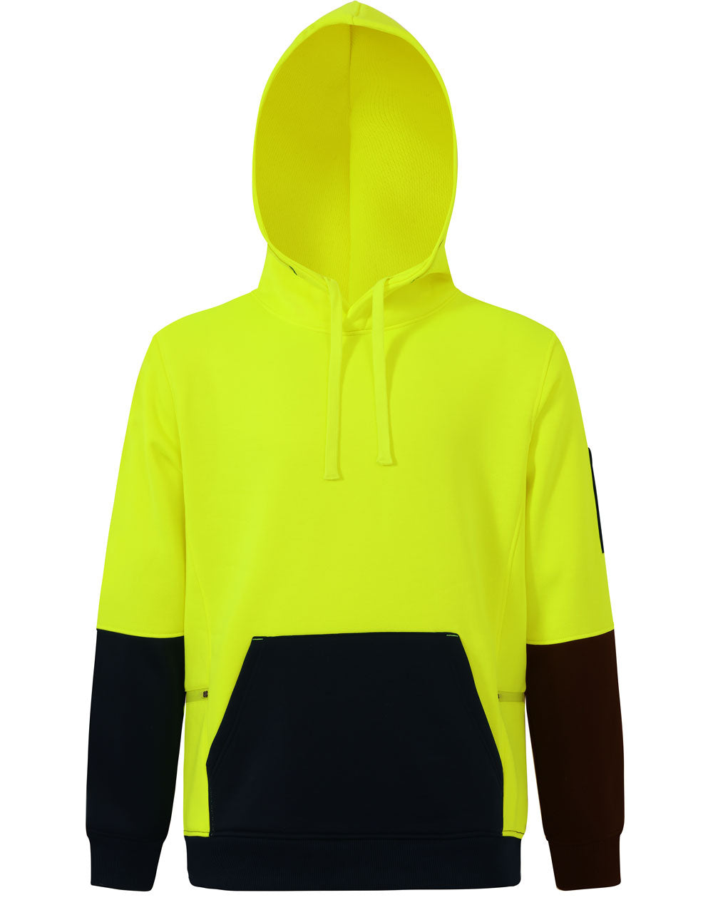 PREMIUM HI-VIS WATER & WIND RESISTANT HOODIE - YELLOW