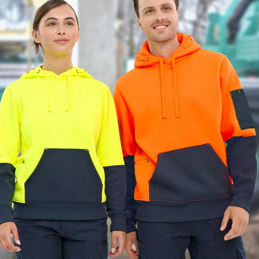 PREMIUM HI-VIS WATER & WIND RESISTANT HOODIE - YELLOW