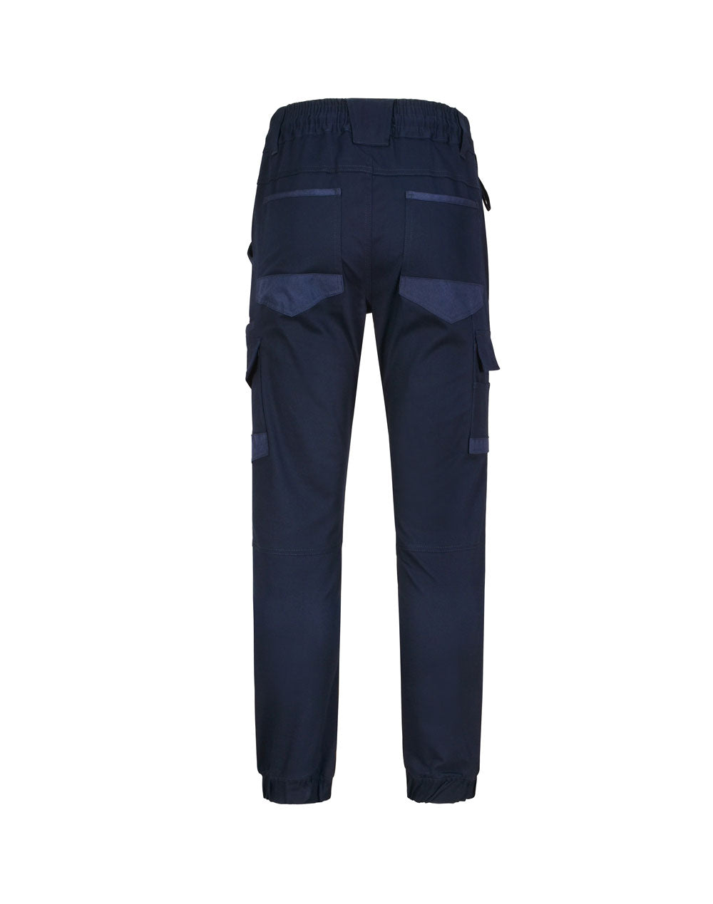 SWP28 UNISEX COTTON STRETCH DRILL CUFFED WORK PANTS - NAVY