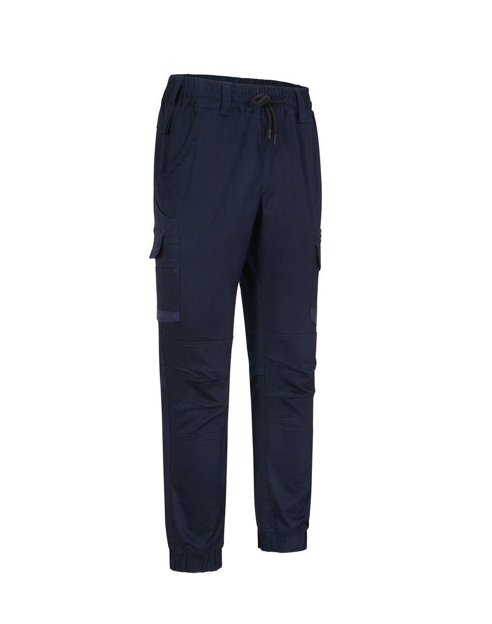 SWP28 UNISEX COTTON STRETCH DRILL CUFFED WORK PANTS - NAVY